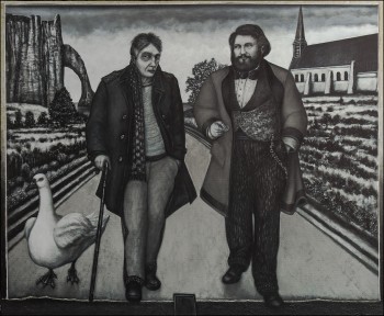 In Etretat, with Courbet