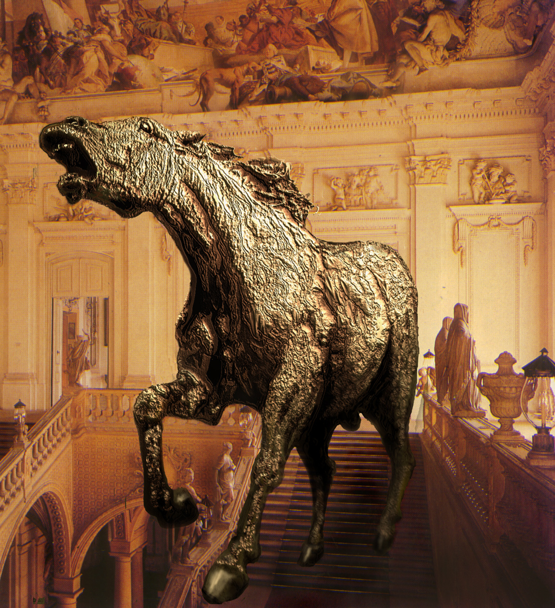 Cavalo na casa Hohenzolern
